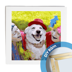 Maľovanie podľa čísel 50x50 - DIY RÁM